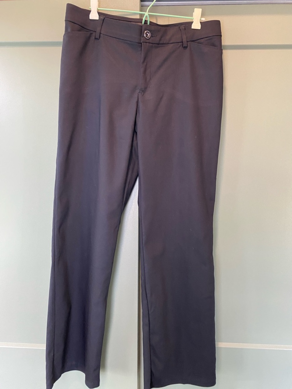 Lee Women's Black Straight-Leg Dress Trousers